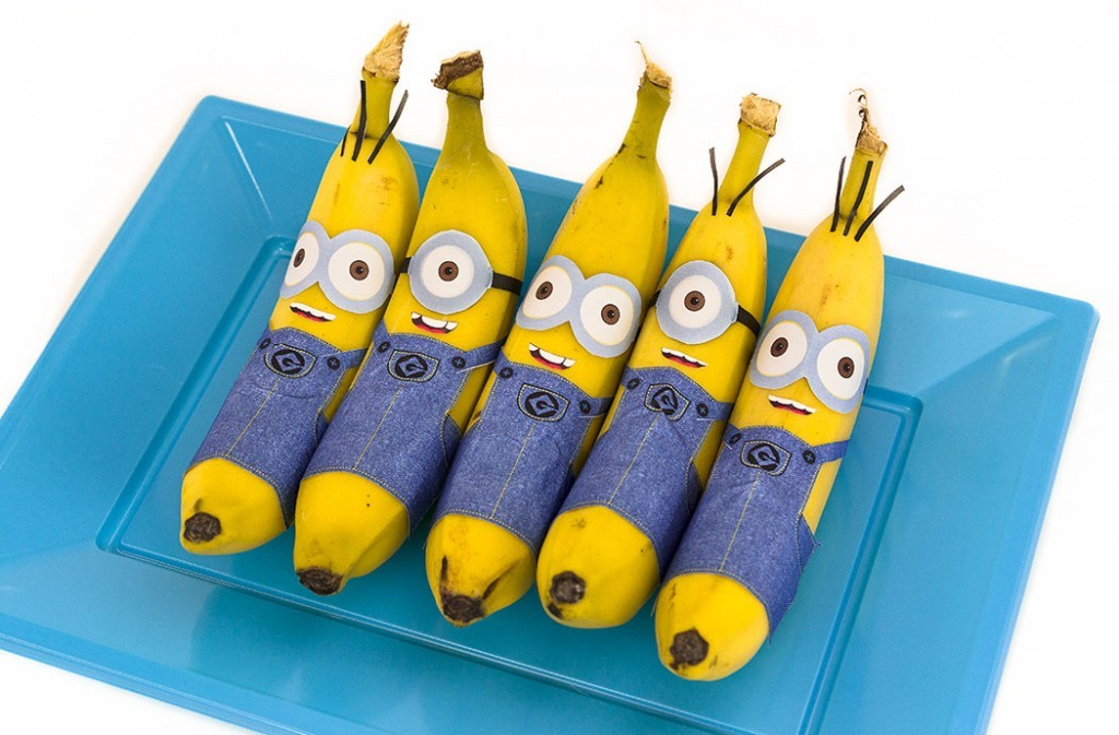 Bananas vestidas de Minions